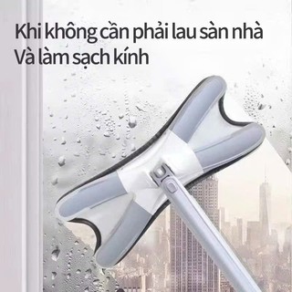 Cây lau nhà chữ X tự vắt bàn lau lớn xoay 360 độ tiện lợi chổi lau nhà 3 trong 1 lau khô đa năng cây lau nhà vắt phẳng