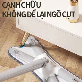 Cây lau nhà chữ X tự vắt bàn lau lớn xoay 360 độ tiện lợi chổi lau nhà 3 trong 1 lau khô đa năng cây lau nhà vắt phẳng