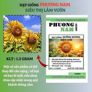 1,5 Gram - Hạt Giống Hoa Hướng Dương Mặt Cười Phương Nam
