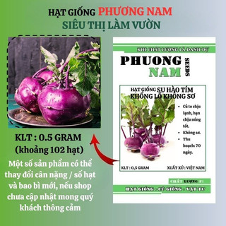 0,5 Gram - Hạt Giống Su Hào Tím Củ To Không Sơ Phương Nam