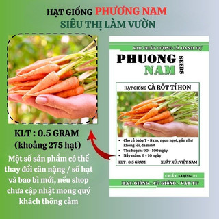 0.5 Gram - Hạt Giống Cà Rốt Tí Hon Phương Nam