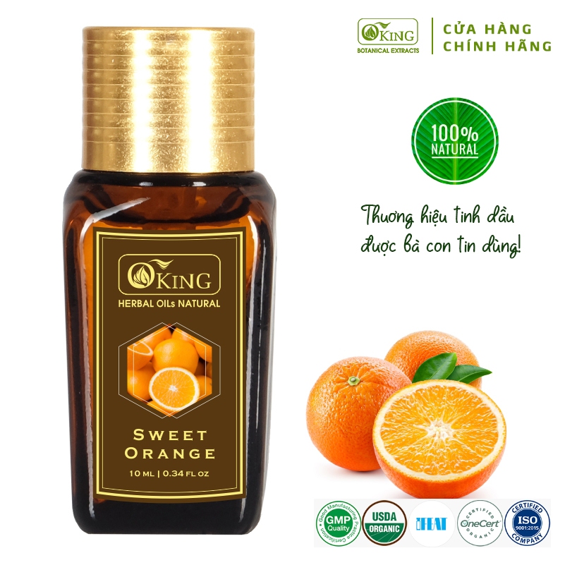 Tinh dầu Cam ngọt nguyên chất (Sweet Orange) 10ml | Oking Việt Nam