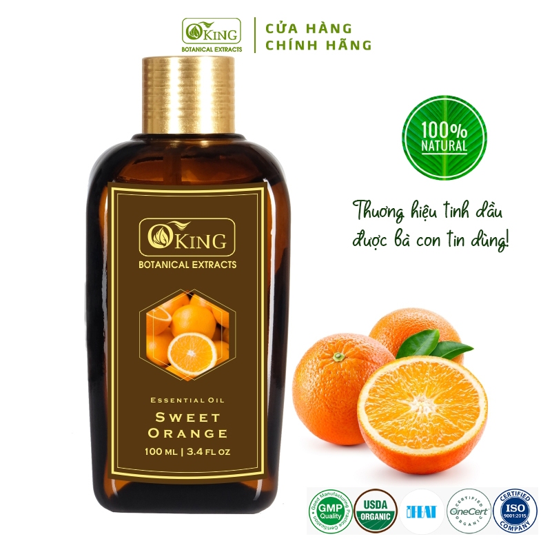 Tinh dầu Cam ngọt (100ml) nguyên chất giúp thơm phòng dễ chịu | Oking Việt Nam