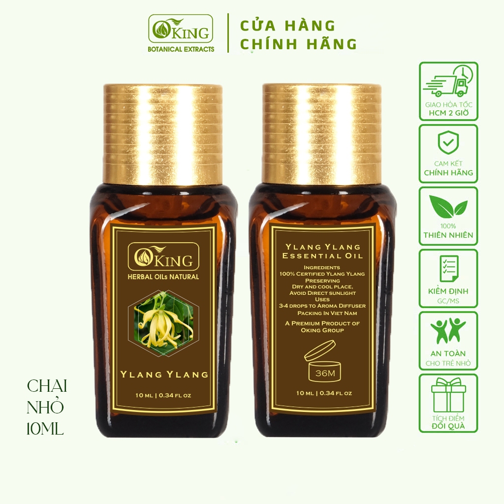 Tinh dầu Ngọc Lan Tây nguyên chất (Ylang Ylang) xông phòng | Oking Việt Nam