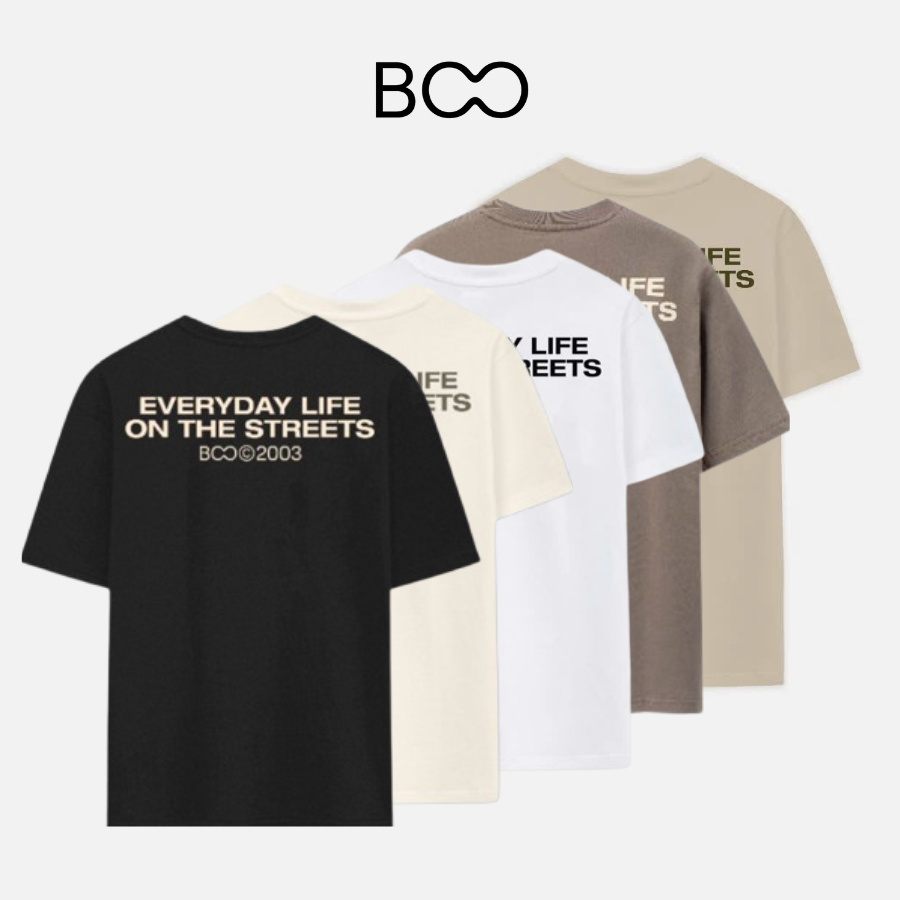 Ảnh Áo Thun BOO Unisex Regular In Graphic Everyday Life On The Streets chất liệu cao cấp, thoáng mát 1