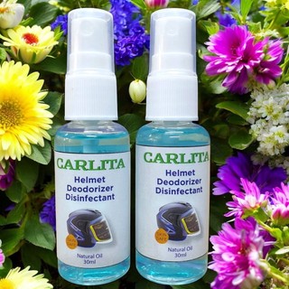 Xịt khử mùi, khử khuẩn Nón Bảo Hiểm Caroline chai 30ml, khử mùi khó chịu, sạch khuẩn, chất lượng