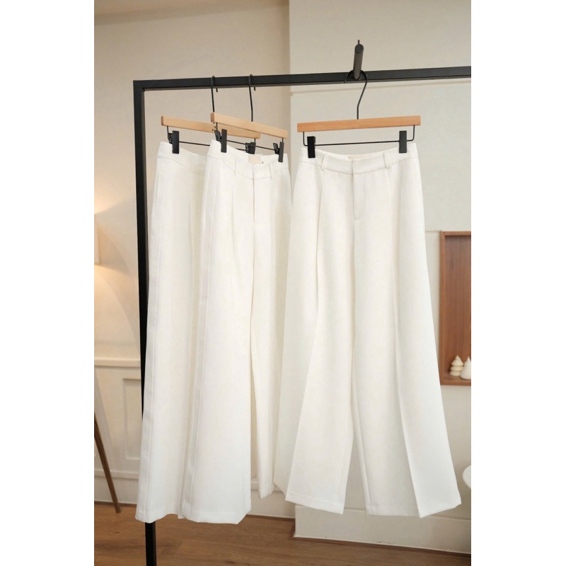 QUẦN TÂY DÀI 106CM LƯNG CAO DÁNG XUÔNG RỘNG CHẤT VẢI CHÉO HÀN CAO CẤP KHÔNG NHĂN PHONG CÁCH BASIC CÔNG SỞ ĐỦ SIZE | BigBuy360 - bigbuy360.vn