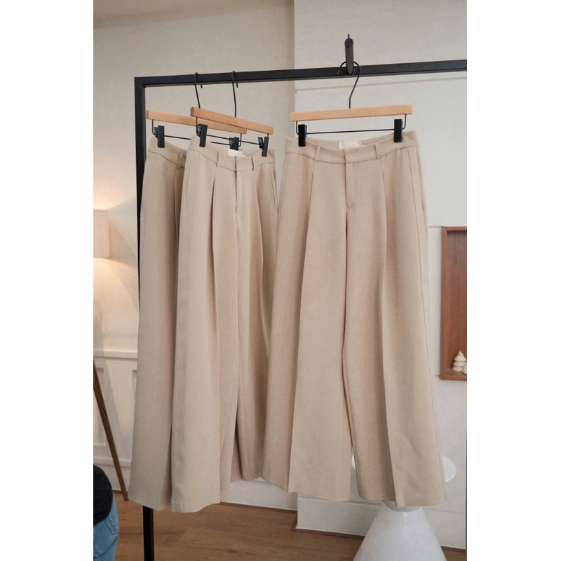 QUẦN TÂY DÀI 106CM LƯNG CAO DÁNG XUÔNG RỘNG CHẤT VẢI CHÉO HÀN CAO CẤP KHÔNG NHĂN PHONG CÁCH BASIC CÔNG SỞ ĐỦ SIZE | BigBuy360 - bigbuy360.vn