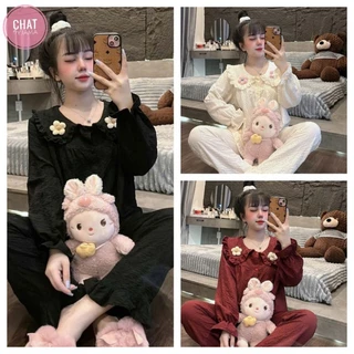[BÈO DÀI HOA]Bộ Pyjama Bèo Dài  Siêu Hot CHAT1567.