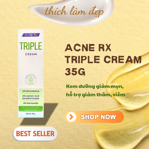 KEM DƯỠNG ẨM ACNE RX TRIPLE CREAM PHỤC HỒI DA, LÀM DỊU VÀ CẤP ẨM ...