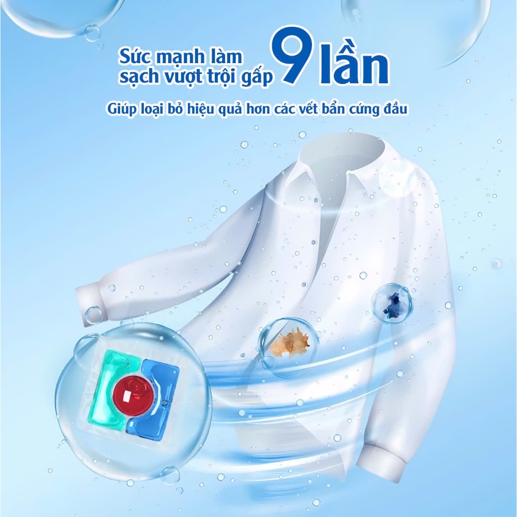 Ảnh [MUA 1 TẶNG 1] Viên Giặt Hương Nước Hoa Joykity Công Thức 3in1 Dịu Nhẹ An Toàn Cho Da Lưu Hương 24 Tiếng Túi 20V 3