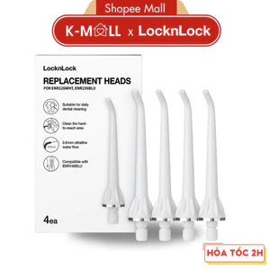 Bộ 4 đầu thay thế máy tăm nước LocknLock ENR126WHT_RB dành cho tăm nước ENR166GRY ENR156BLU - K-MALL
