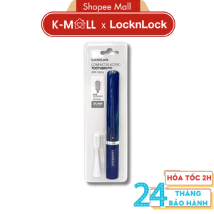 Bàn Chải Điện LocknLock ComPact Electric Toothbrush ENR344NVY, Nhỏ Gọn, Dung Pin AAA - K-MALL