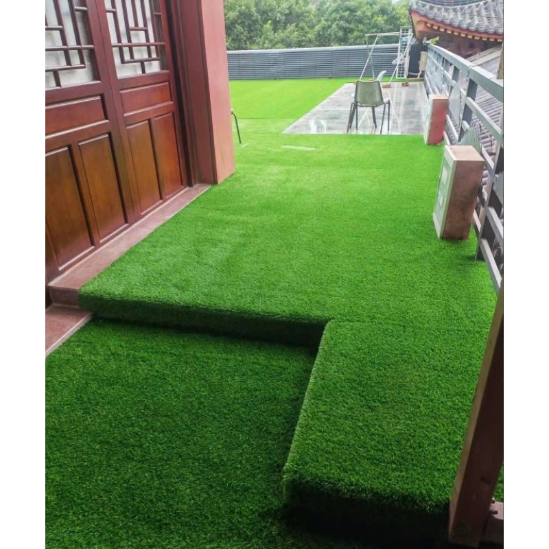 Combo 10m² (2 x 5m)  Thảm cỏ nhân tạo 2cm đế dẻo không bụi đen trải sàn, sân vườn, dán tường