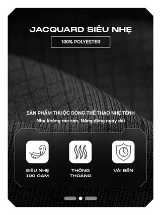 Áo thun thể thao nữ YODY Sport dệt jacquard siêu nhẹ, năng động, thoáng mát, thấm hút tốt WATS25S111