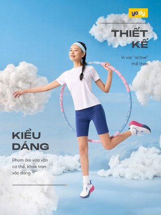 Áo thun thể thao nữ YODY Sport dệt jacquard siêu nhẹ, năng động, thoáng mát, thấm hút tốt WATS25S111