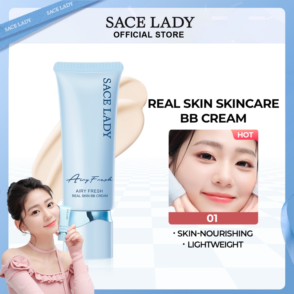 Kem Nền BB Cream SACE LADY Dưỡng Ẩm Thiên Nhiên Mỏng Và Nhẹ Bảo Vệ Khỏi ánh Nắng Mặt Trời SPF30PA+++
