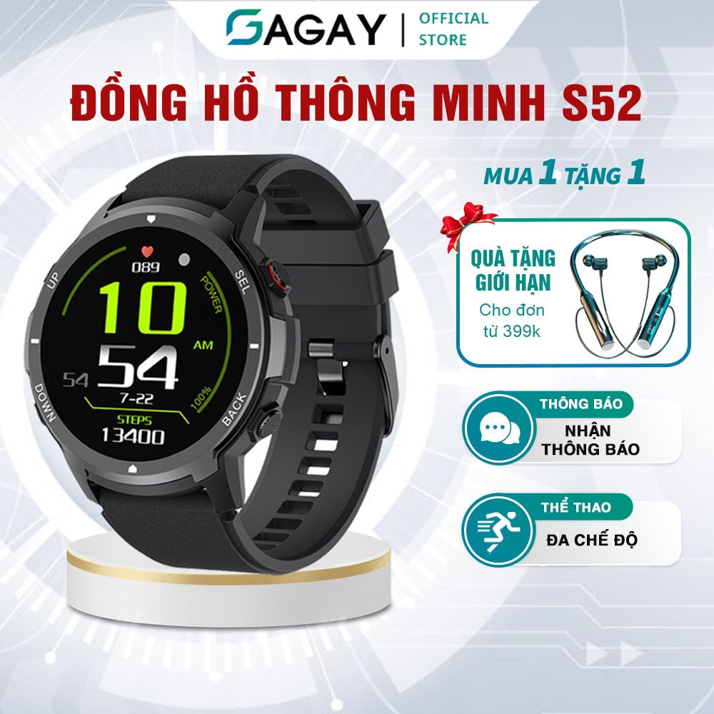 Đồng Hồ Thông Minh Smart watch S52 Pro Nghe Gọi Bluetooth, Đồng Hồ Thể ...