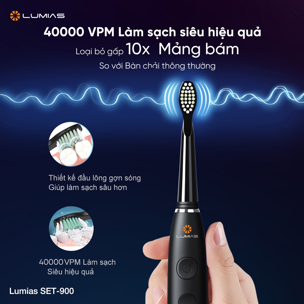 Ảnh Bàn chải đánh răng Lumias SET-900B/SET-900W/SET-900P 1