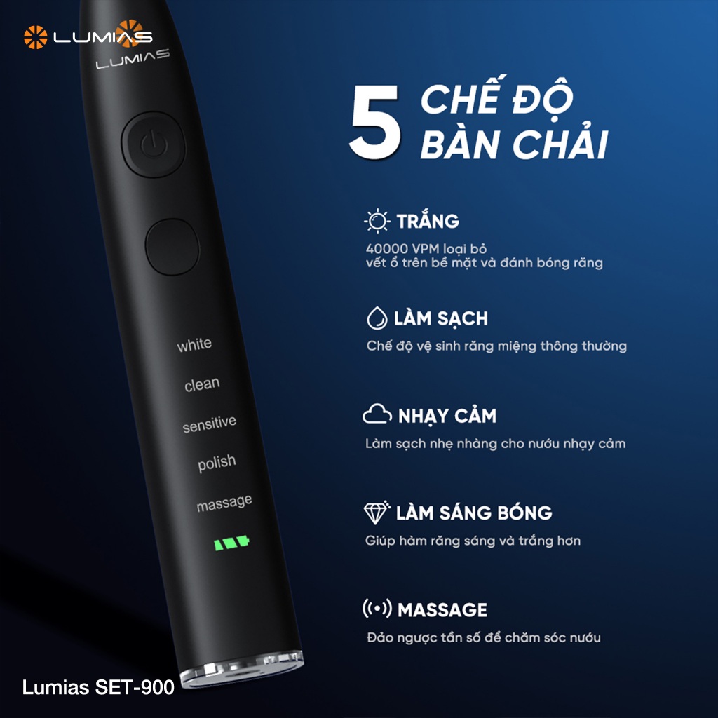 Ảnh Bàn chải đánh răng Lumias SET-900B/SET-900W/SET-900P 2