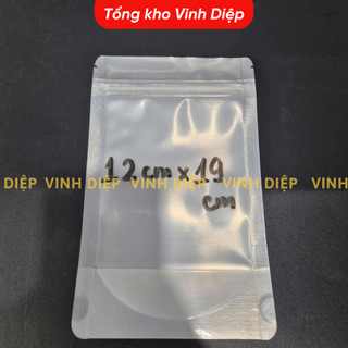 500g Túi zip bạc 1 mặt bạc 1 mặt trong đáy đứng nhiều kích thước