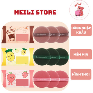 Bông Mút Trang Điểm, Mút Trang Điểm Tròn - Vuông - Oval Siêu Mềm MEILI STORE