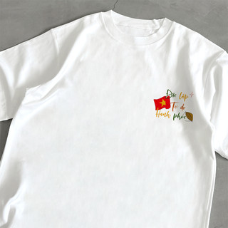 Áo phông nam nữ unisex form vừa Độc lập tự do chữ nhiều màu, áo thun tay ngắn cổ tròn cotton mềm mát - ta/tb2028