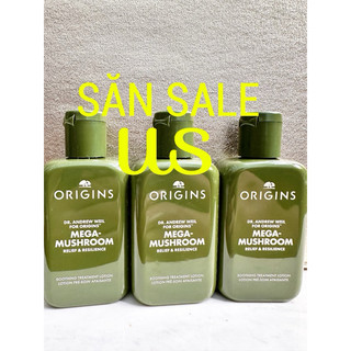 (hàng mỹ bill mỹ 🇺🇸)ORIGINS 🌿 Toner nấm phục hồi da Mega-Mushroom Relief & Resilience Soothing Treatment Lotion