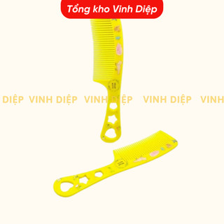 Túi 20 chiếc lược nhựa màu có cán cầm tay, họa tiết đẹp cho bé