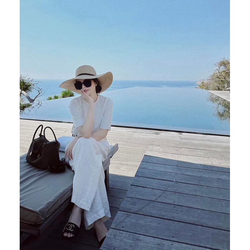 QUẦN LINEN NỮ BASIC LƯNG CAO ỐNG RỘNG DÁNG SUÔNG DÀI 101CM CHẤT ĐẸP THANH LỊCH