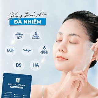 Combo 10 Miếng Mặt Nạ Dưỡng Trắng Multi Ampoule Whitening Mask K Lady Care 25ml – Phục Hồi & Cấp Ẩm Sâu Cho Mọi Loại Da