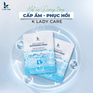 Combo 10 Miếng Mặt Nạ Dưỡng Trắng Multi Ampoule Whitening Mask K Lady Care 25ml – Phục Hồi & Cấp Ẩm Sâu Cho Mọi Loại Da