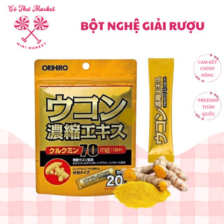 [Hàng chuẩn] Tinh bột nghệ giải rượu ORIHIRO KOZU Nhật Bản túi 20 gói - CÔ THƯ MARKET