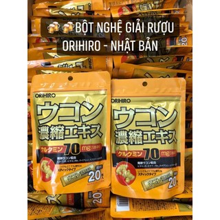 [Hàng chuẩn] Tinh bột nghệ giải rượu ORIHIRO KOZU Nhật Bản túi 20 gói - CÔ THƯ MARKET