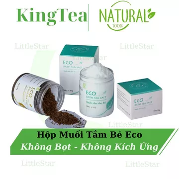 Muối Tắm Bé Eco 400g - Muối Tắm Bé Sinh Dược - Sữa Tắm Không Bọt - Muối Tắm Thảo Dược