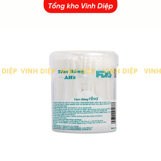 Hộp Tăm Bông Niva Cho Trẻ Sơ Sinh 150 Que Thân Nhựa BH1 Bông Tự Nhiên, Kháng Khuẩn An Toàn Cho Bé