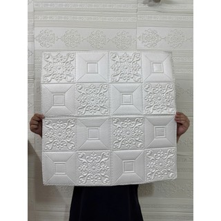 Tấm Xốp Giả Gạch 70*70CM In Nổi 3D Dày 3MN Có Sẵn Keo, Tấm Xốp Dán Tường Chống Bụi - CÔ THƯ MARKET