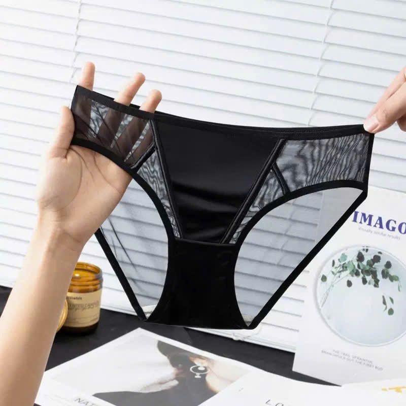 QUẦN LÓT NỮ LƯỚI GỢI CẢM - MÀU ĐEN & NÂU,THIẾT KẾ BASIC SANG TRỌNG & TINH TẾ MỚI NHẤT 2025