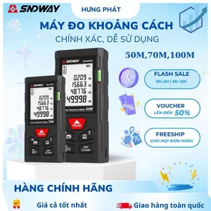Máy Đo Khoảng Cách Laser SNDWAY 50M 70M 100M – Thước Đo Laser Điện Tử Chính Xác, Nhỏ Gọn