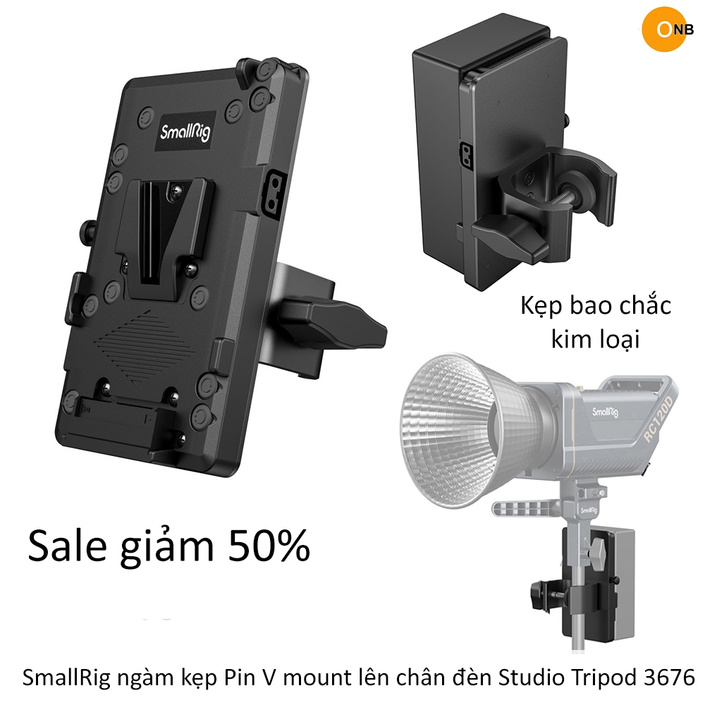 Small-Rig ngàm kẹp Pin V mount lên chân đèn Studio Tripod 3676 | Shopee ...