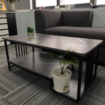 Bàn Trà Sofa HOLI Phòng Khách Mặt Bo Góc An Toàn, Có 2 Tầng Họa Tiết, Chân Sơn Tĩnh Điện Hàng Cao Cấp Bảo Hành 3 Nắm — ảnh 2