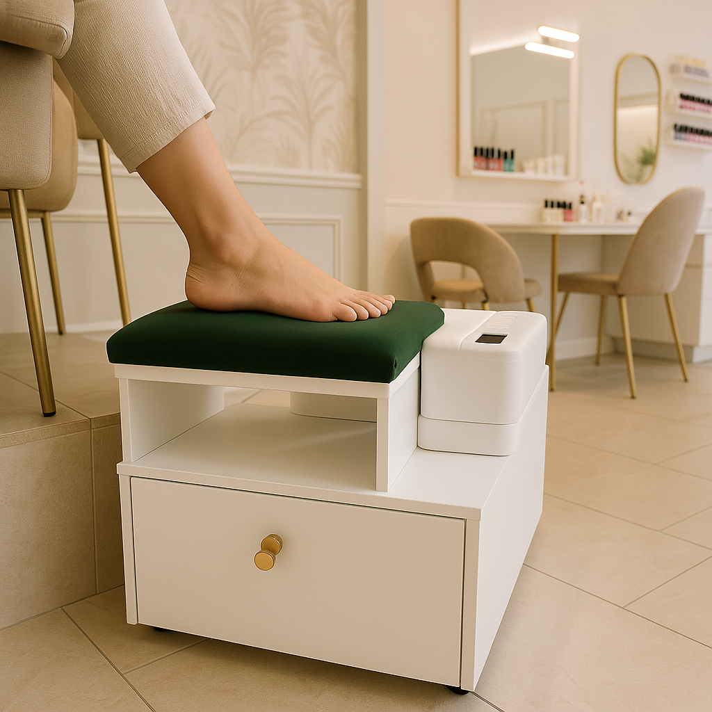 Kệ để chân làm nail hộc tủ để máy hơ loại lớn GO2 ( Vui lòng xem kĩ mô tả)