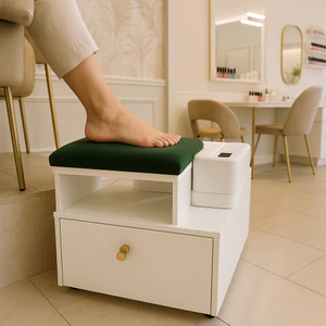 Kệ để chân làm nail hộc tủ để máy hơ loại lớn GO2 ( Vui lòng xem kĩ mô tả)