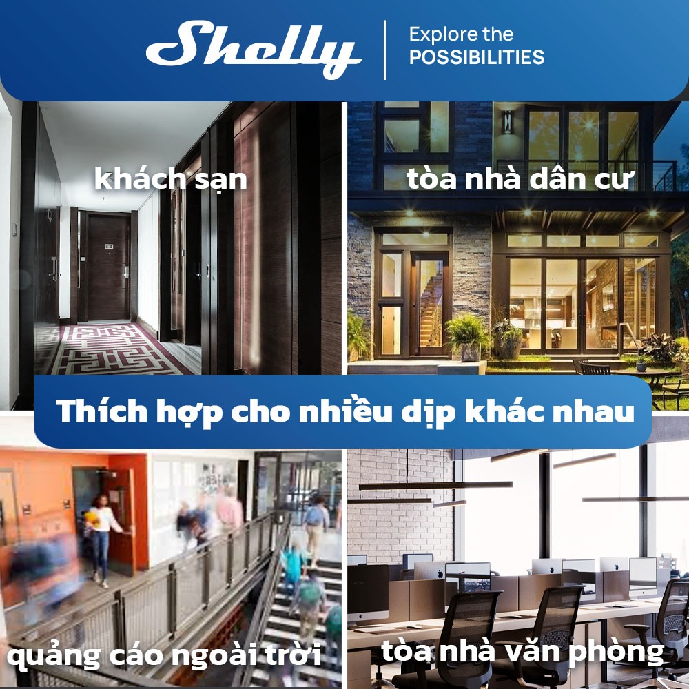 Shelly PM Mini Gen3 là đồng hồ đo công suất thông minh 1 kênh, 16A kết nối Wi-Fi và Bluetooth