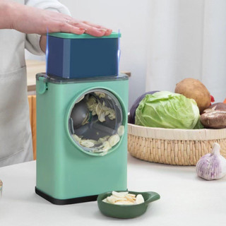 Máy thái lát rau củ đa năng dọc, máy bào sợi 4 in 1 kèm 6 lưỡi dao cao cấp