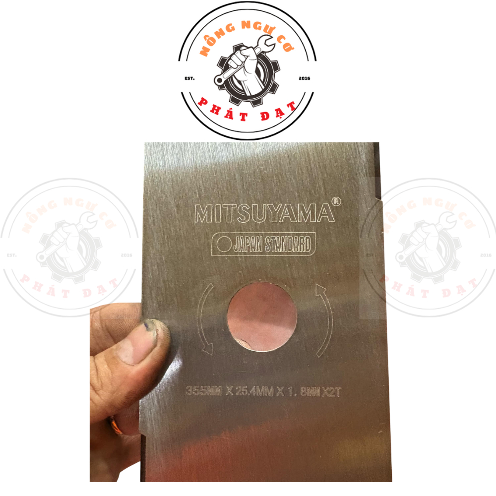 Lưỡi Dao cắt cỏ MITSUYAMA Thép Trắng, chống rỉ sét, siêu bén ,siêu bền, dày 1.8mm