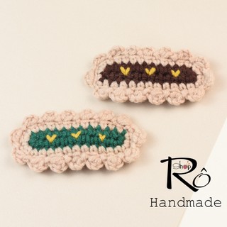 Set 2 kẹp tóc hoa tulip nhiều màu cho nữ và bé gái 6.5cm |Phụ kiện tóc thanh lịch |Shop Rô Handmade