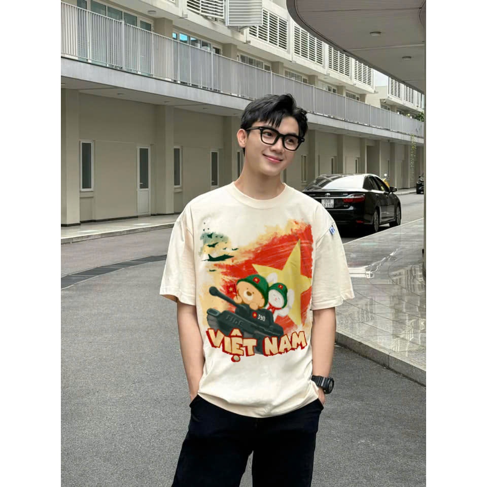 Ảnh Áo thun FIDE Việt Nam phông unisex form rộng local brand nam nữ cổ tròn oversize - AT166 3