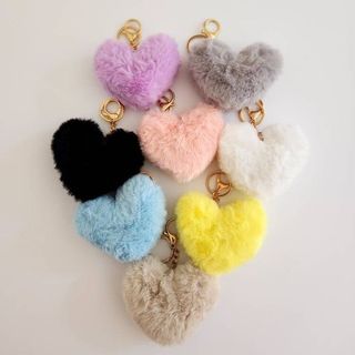 [ĐỌC KĨ PHÂN LOẠI] Móc khoá trái tim charm keychain phụ kiên treo túi xách móc khoá dễ thương treo cặp trang trí