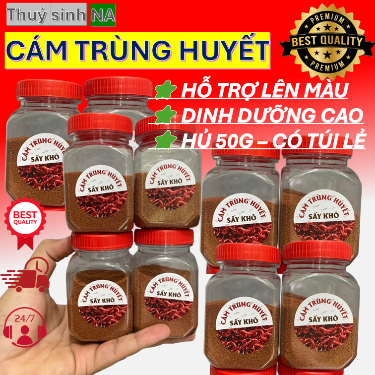 Cám trùng huyết sấy khô độ đạm cao cho cá lên màu tự nhiên, tăng size